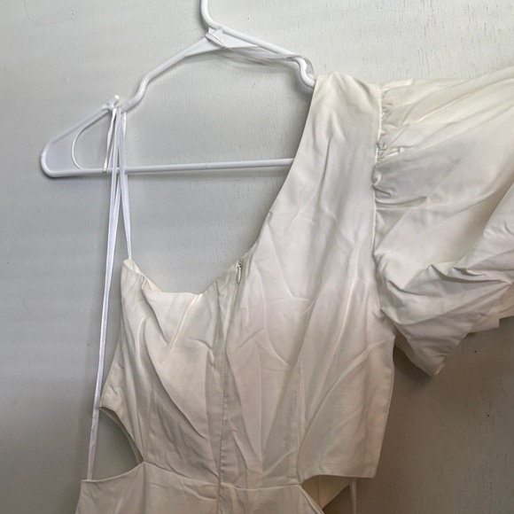 DO+BE White One-Shoulder Ruffle Mini Dress - Picture 5 of 6